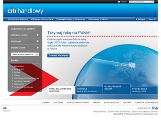 Strona banku Citi Handlowy
